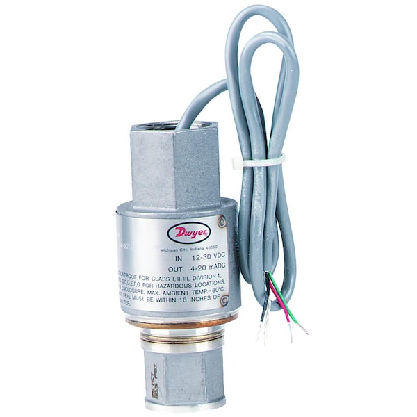 Differential pressure transmitter, 0 to 1 bar, 1/4" Female BSPT, 0-10 V